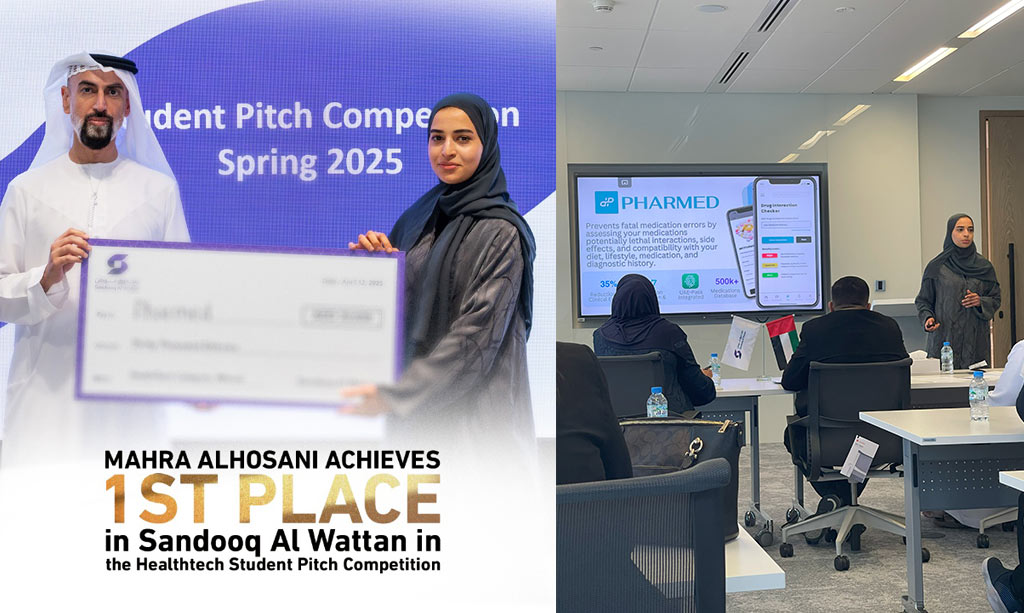 DMU, College of Medicine Student Wins First Place at Sandooq Al Wattan HealthTech Student Pitch Competition