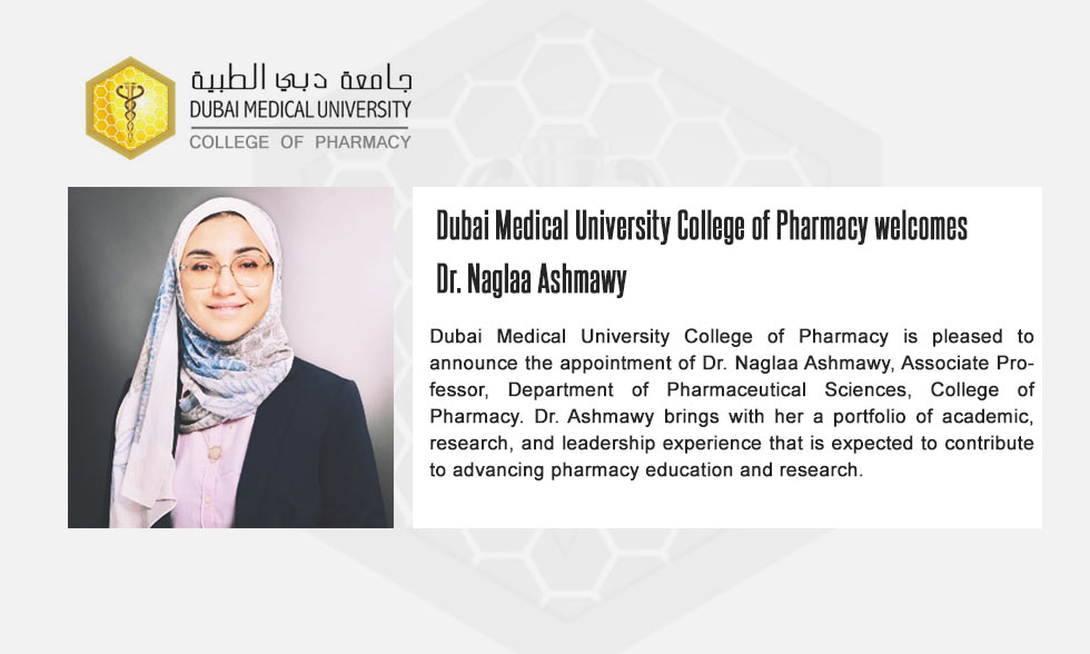 DMU College of Pharmacy Welcomes Its Newest Faculty Member: Dr. Naglaa Ashmawy