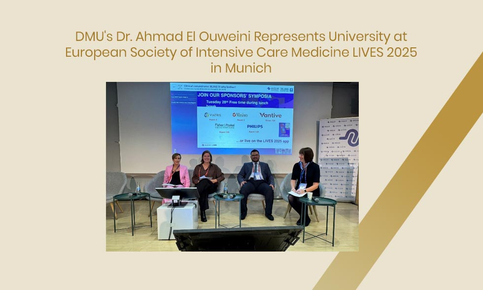 DMU’s Dr. Ahmad El Ouweini Represents University at European Society of Intensive Care Medicine LIVES 2025 in Munich