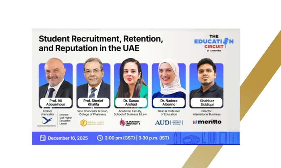 Prof. Sherief Khalifa Joins UAE Higher Education Leaders in Key Webinar on Student Recruitment, Retention & Reputation