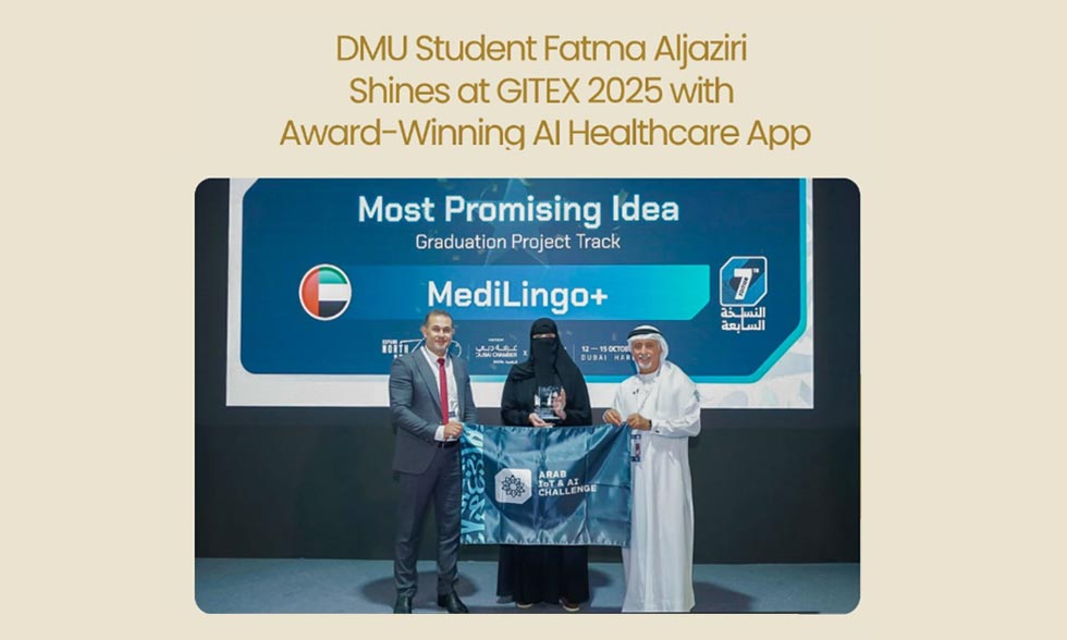 DMU Student Wins Top Innovation Awards for AI Healthcare App MediLingo+