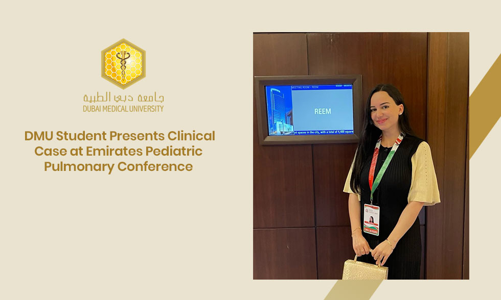 DMU Student Presents Clinical Case at Emirates Pediatric Pulmonary Conference