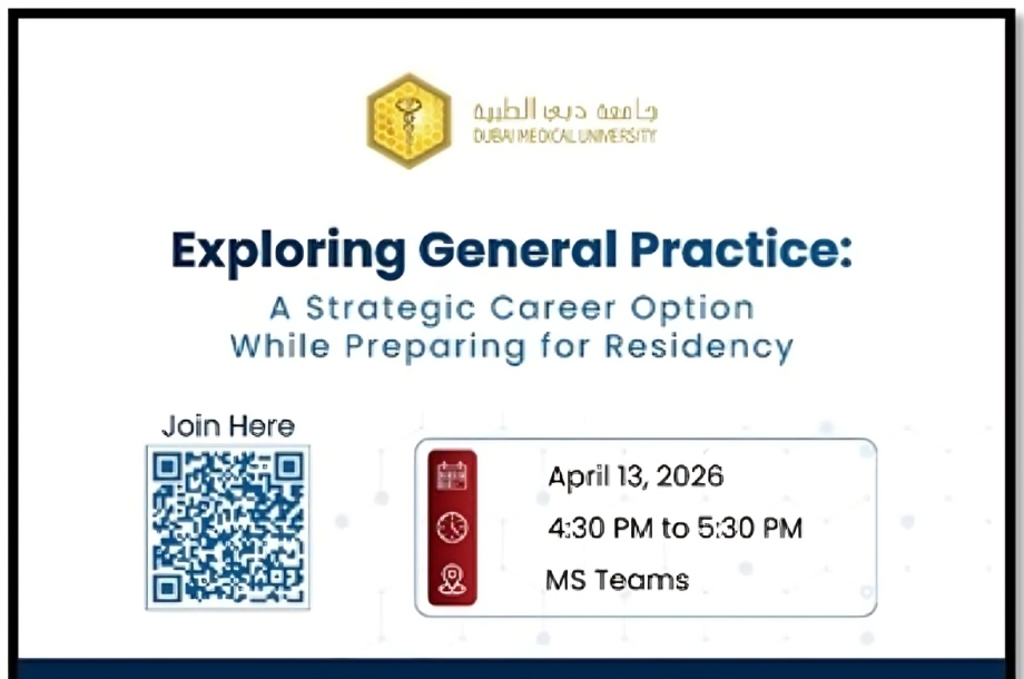 Career Guidance Session on Exploring General Practice – A Strategic Career Option While Preparing for Residency