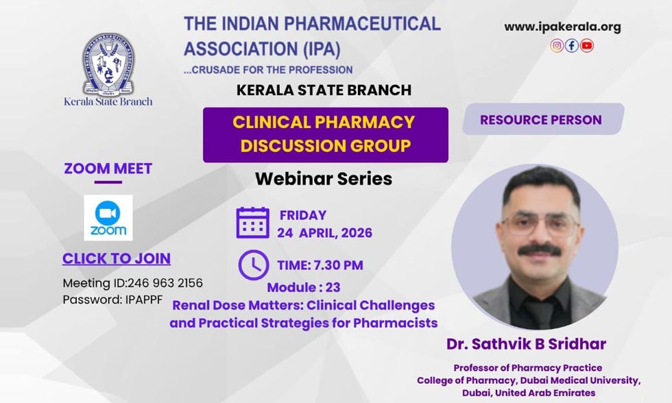 DMU’s Prof. Sathvik B. Sridhar Delivers Expert Webinar on Renal Pharmacotherapy