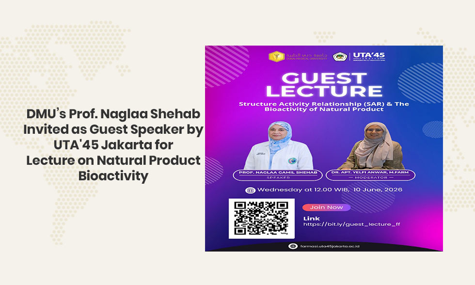 DMU’s Prof. Naglaa Shehab Invited as Guest Speaker by UTA’45 Jakarta for Lecture on Natural Product Bioactivity