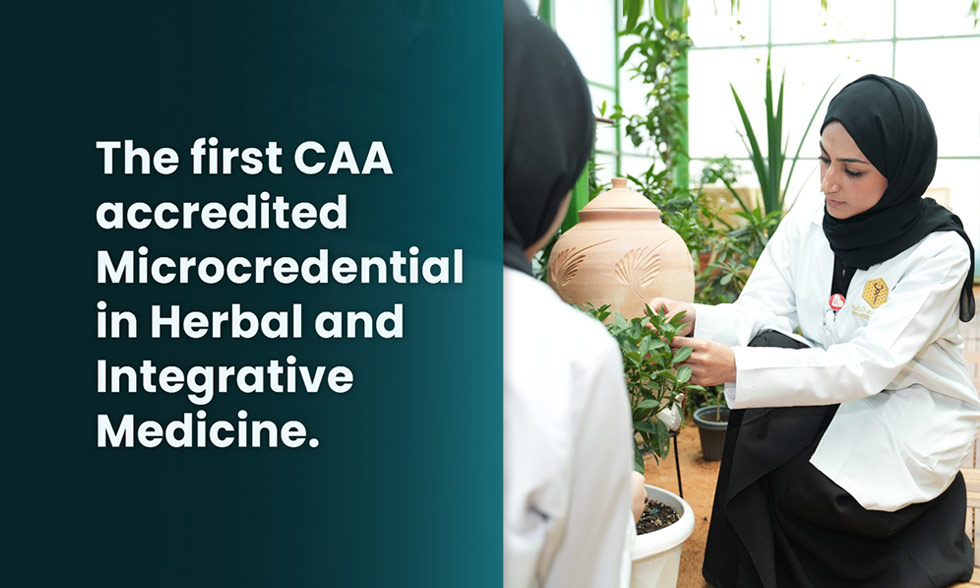 The first CAA accredited Microcredential in Herbal and Integrative Medicine.