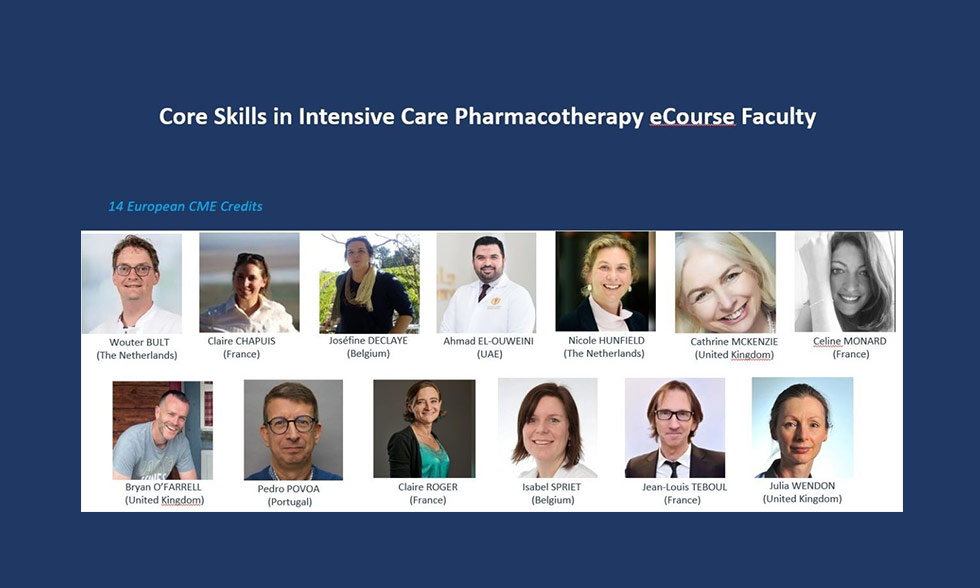 College of Pharmacy Faculty Member Serves as International Faculty at ESICM Core Skills in Intensive Care Pharmacotherapy Course